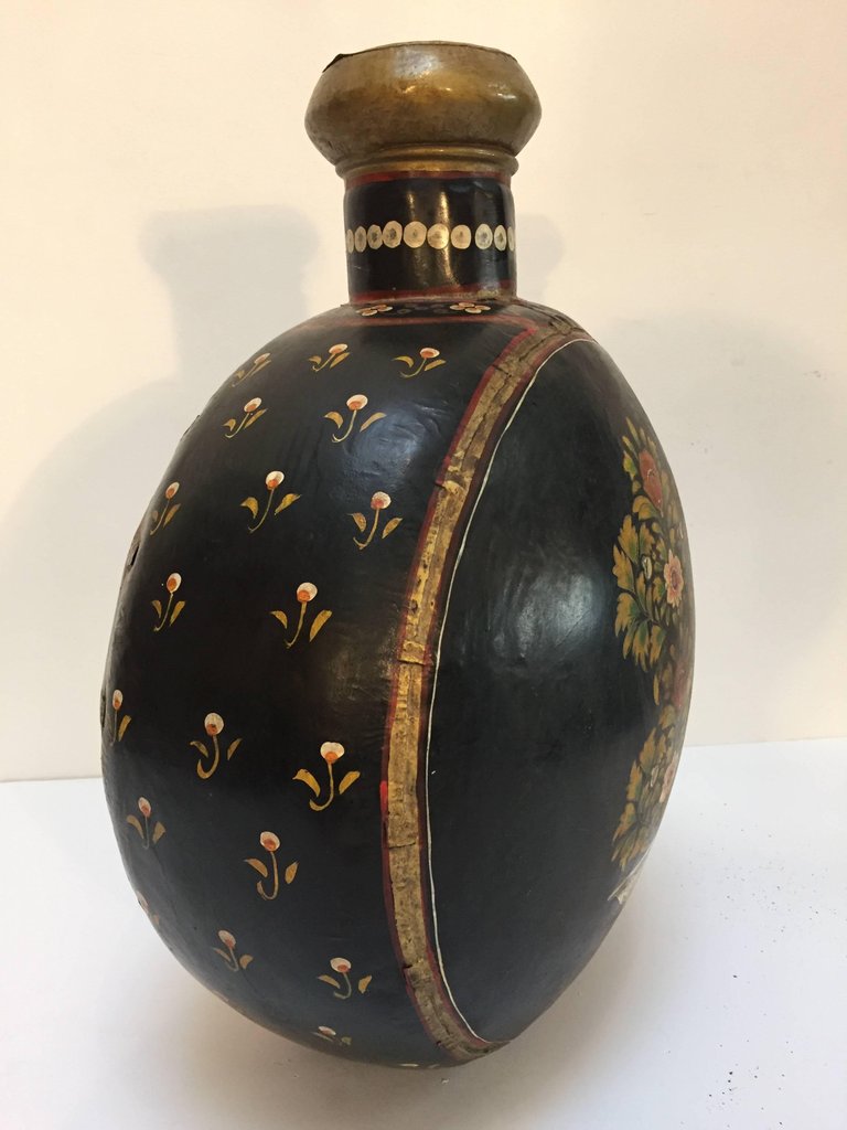 Hand-Hammered Anglo Raj Black Metal Jug