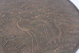 19th Century Oriental Bronze Japanese Kagami Handled Mirror