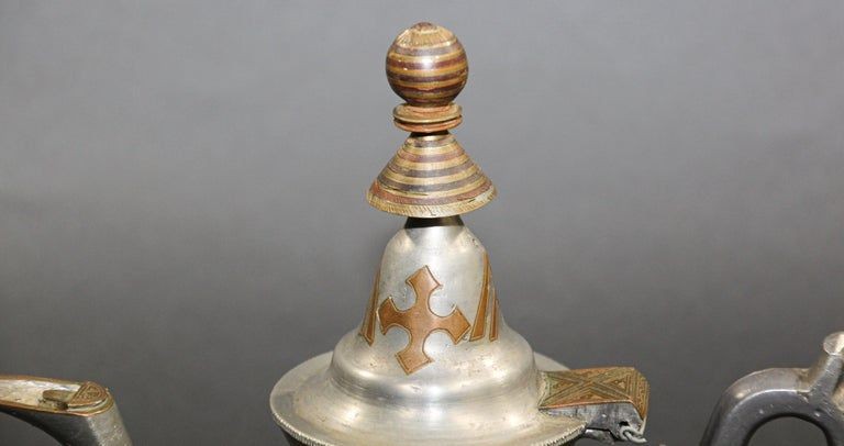 Tuareg African Pewter Tea Pot from Mauritania