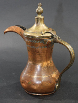 Antique Brass Middle Eastern Dallah Arabic Coffee Pot
