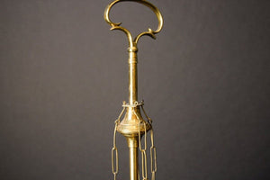Rajasthan India Mughal Brass Oil Lamp
