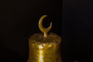 Antique Large Arabian Polished Brass Incense Burner Islamic Moorish Style 19th c