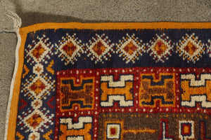 Moroccan Vintage Berber Organic Wool Rug