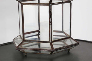 Handcrafted Large Moroccan Clear Glass Candle Lantern