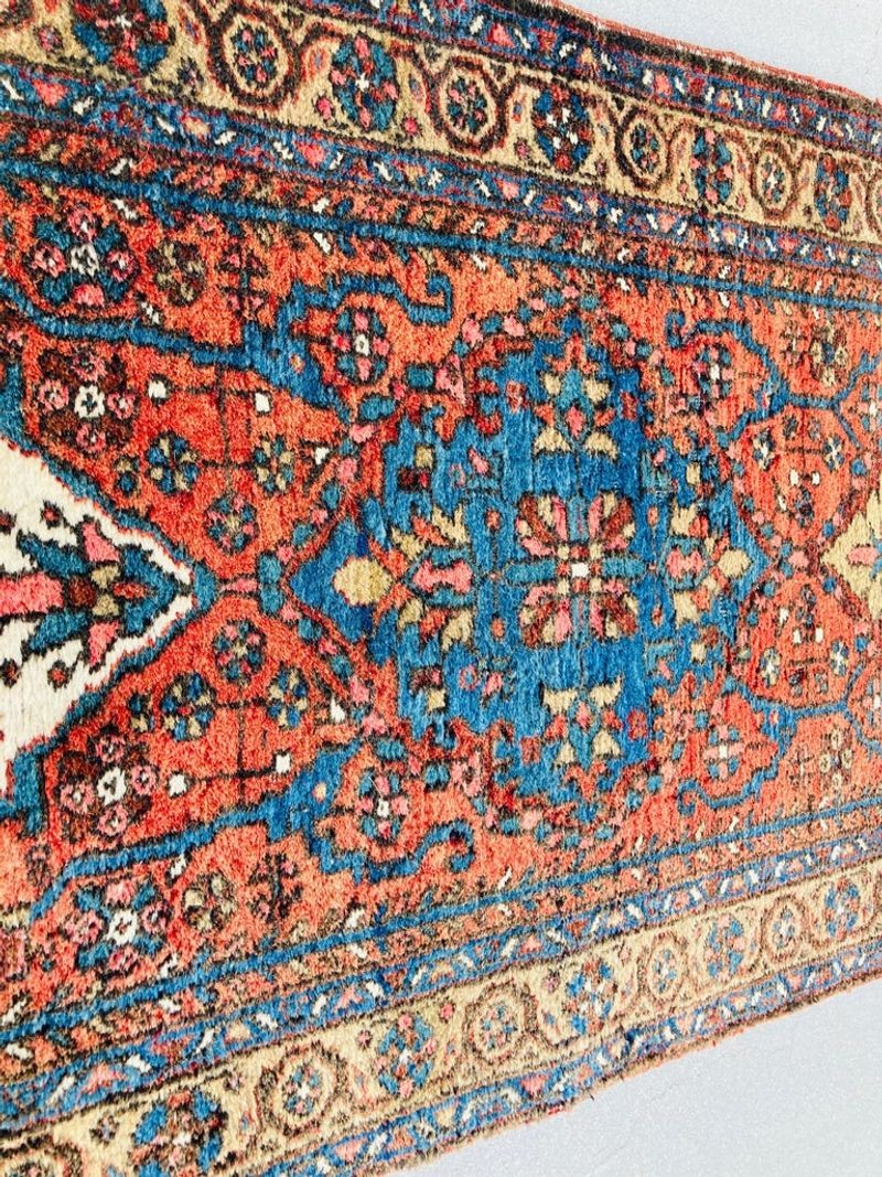 Hand Knotted Vintage Carpet Runner from Turkey
