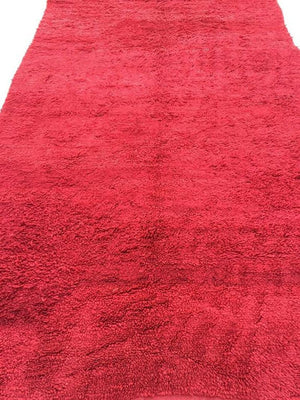 Vintage Red Tribal Moroccan Rug