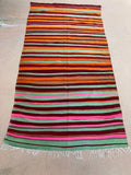 Moroccan Vintage Flat-Weave Kilim Rug North Africa