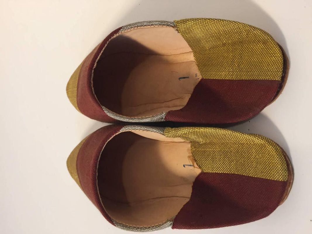 Moroccan Silk Slippers Ethnic Shoes