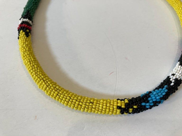 Vintage African Urembo Beaded Necklace Choker Kenya – view 4