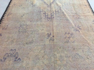 1960s Moroccan Vintage Berber Tribal Rug