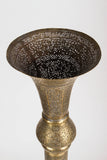 Mid 19th Century Antique Islamic Brass Candleholder Floor Lamp