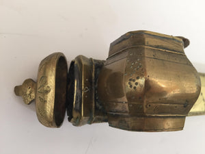Middle Eastern Moorish Brass Inkwell Qalamdan