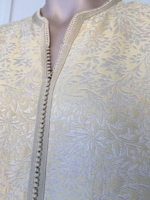 Moroccan Caftan from North Africa, Morocco, Vintage Gold Kaftan, 1970