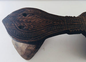 Antique Carved Wooden Harem Shoe