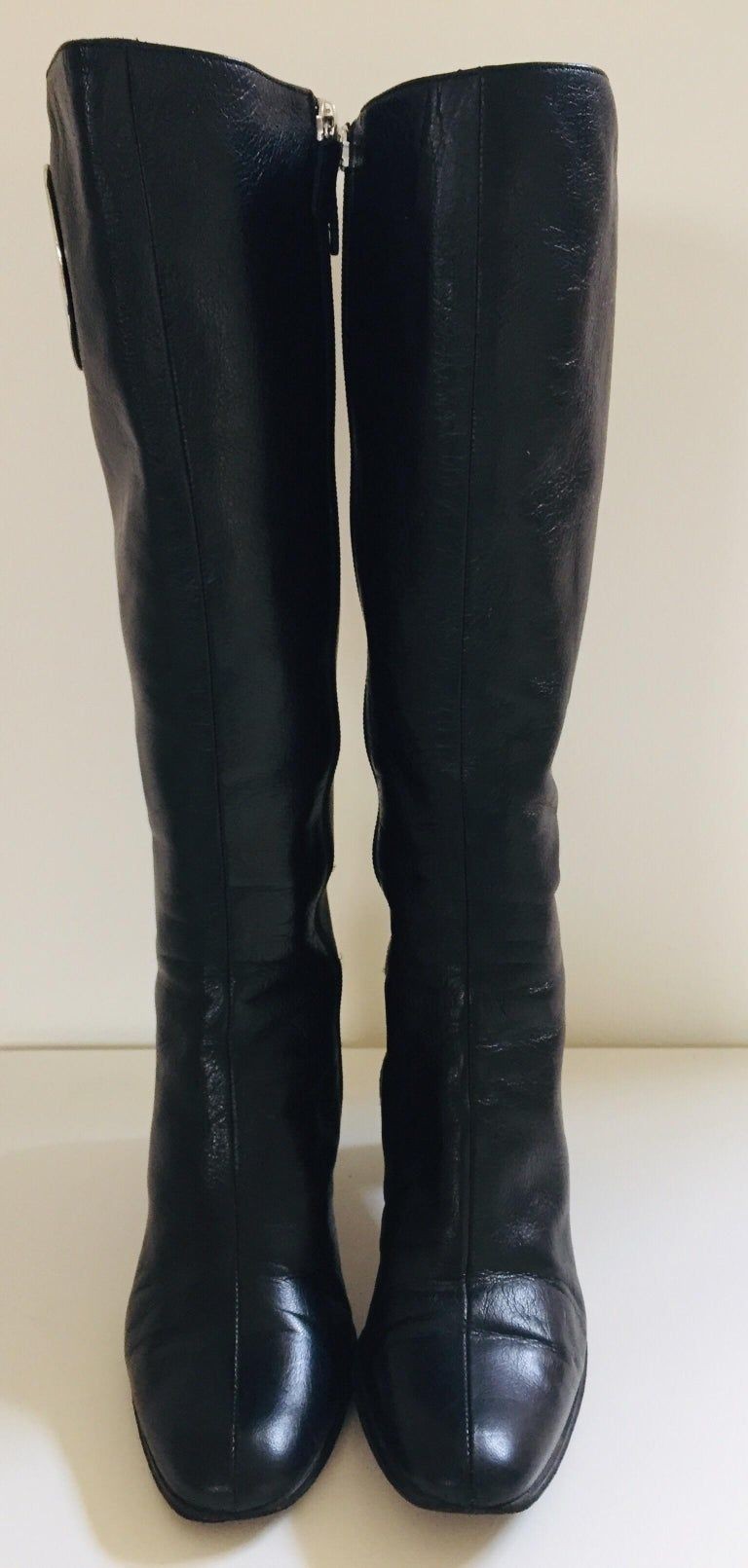 GUCCI by Tom Ford Black Leather Boots 1999