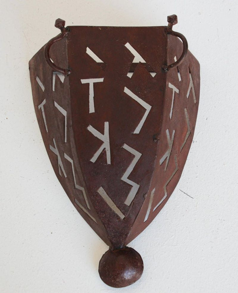 Moroccan African Art Metal Sconce