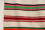 Vintage 1960s Moroccan Flat-Weave Rug, Ethnic Textile Handira