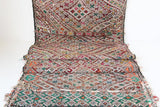 1950s Authentic Moroccan African Tuareg Wedding Runner Rug 15.5 ft long