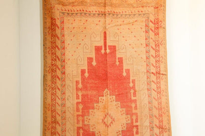 Vintage Moroccan Berber Tribal Rug, Handwoven Wool & Goat Hair, 1960s