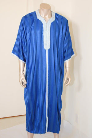 Moroccan Vintage Gentleman Royal Blue Caftan