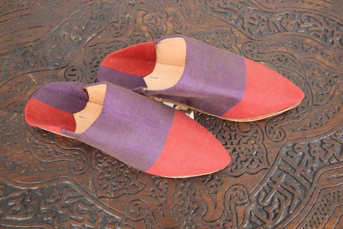 Moroccan Silk Slippers Marrakech Babouches
