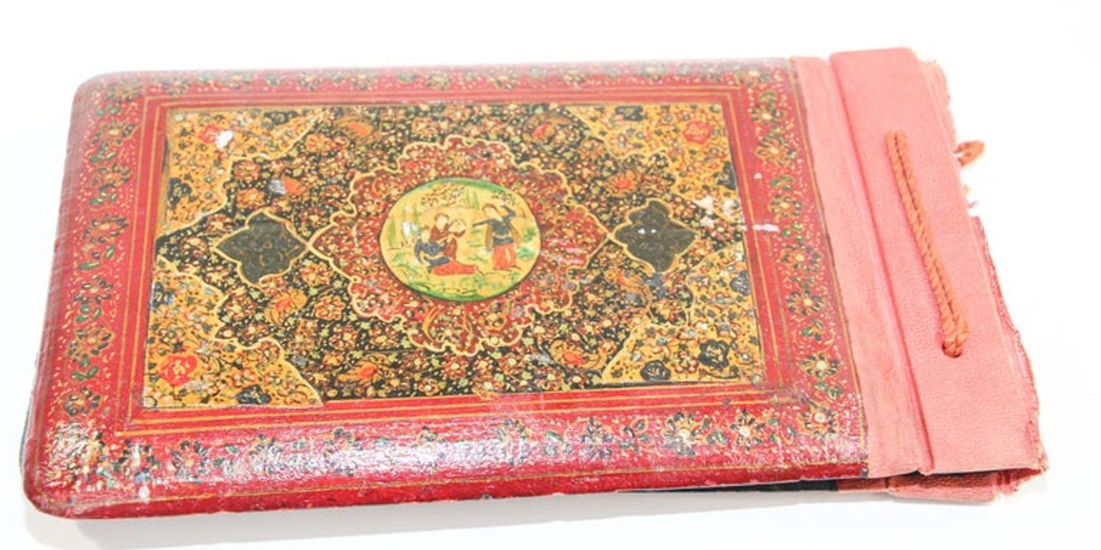 Hand Painted Middle Eastern Qajar Style Picture Photo Album