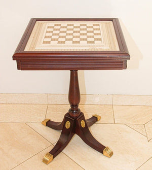 The Raj Hand Painted India-British War 1857 Game Chess with Table