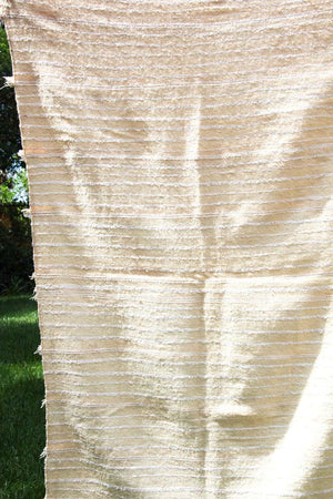 Vintage Tribal Moroccan Handcrafted Wedding Sequined Blanket Throw