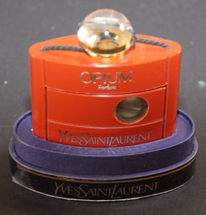 Vintage Yves Saint Laurent Opium Parfum Made in France Collectible Bottle 1980's