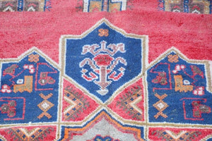 1960s Moroccan Vintage Hand-Woven Berber Rug