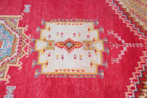 1960s Moroccan Vintage Hand-Woven Berber Rug