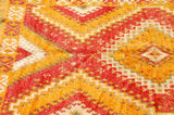 Vintage Moroccan Geometrical Orange Tribal Rug