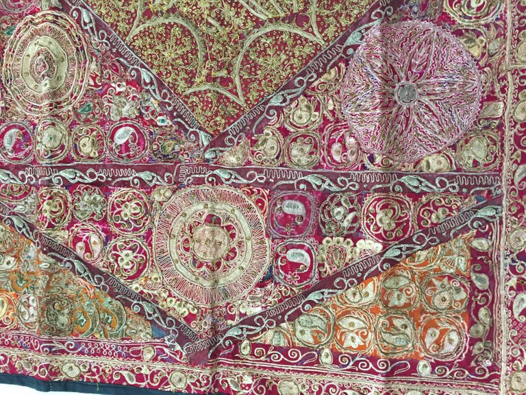 Hand Embroidered Quilted Textile from Rajasthan, India