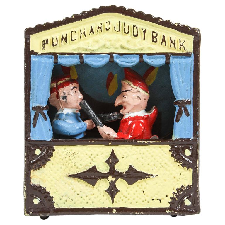Cast Iron Punch and Judy Bank - E-mosaik