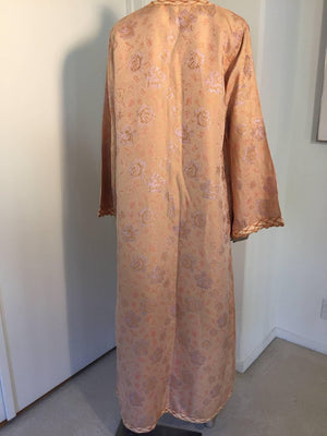 Vintage Moroccan Brocade Designer Caftan Maxi Dress Gown Kaftan Size L