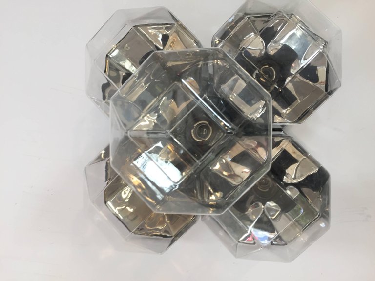 Large Modular Wall or Ceiling Lamp by Motoko Ishii for Staff, 1970s