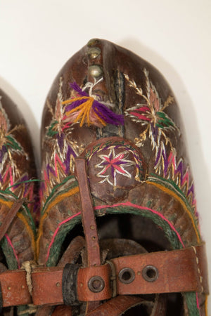 Antique Pair of Charogh Ethnic Shoes from Turkey