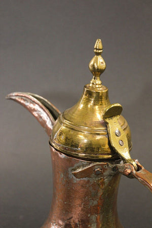 Middle Eastern Arabian Tinned Copper Dallah