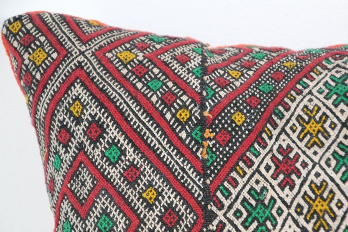 Moroccan African Tribal Throw Kilim Pillow