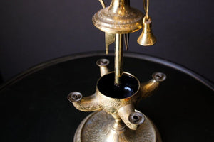 Rajasthan India Mughal Brass Oil Lamp