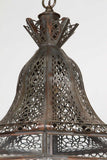 Moroccan Vintage Moorish Hanging Glass Light Fixtures A Pair