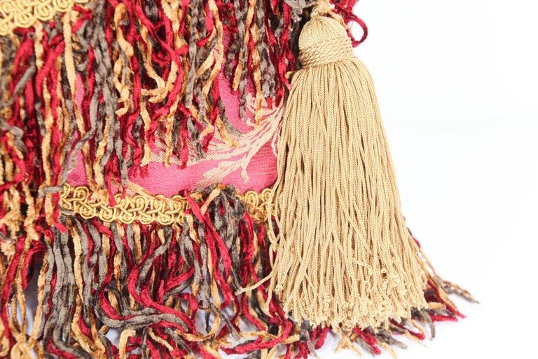 Moorish Style Decorative Red Throw Pillow by John Richard