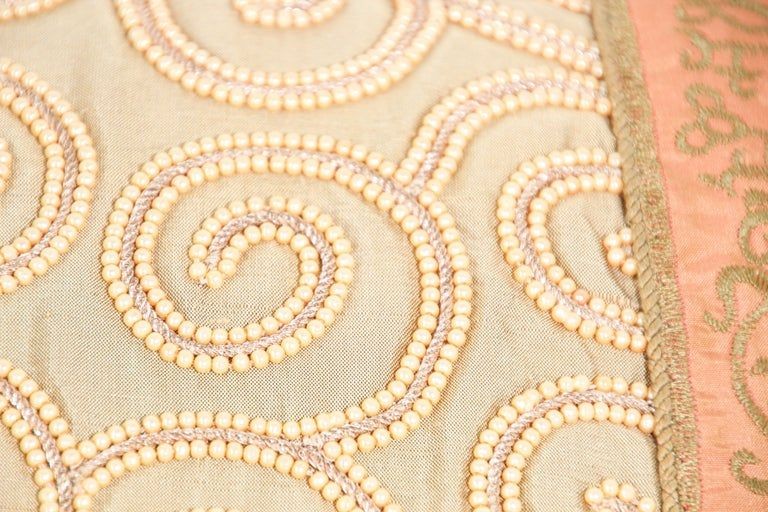 Moorish Style Decorative Gold Throw Pillow