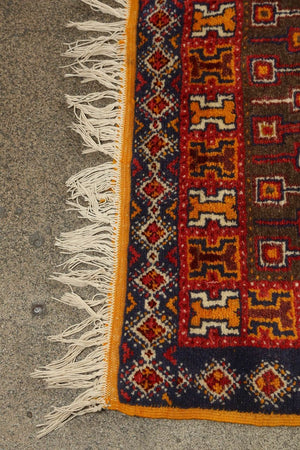 Moroccan Vintage Berber Organic Wool Rug