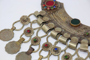 Moroccan Tribal Silver Jewelry Choker
