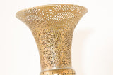 Antique Egyptian Middle Eastern Brass Candleholder Floor Lamp