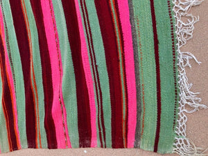 Moroccan Vintage Flat-Weave Kilim Rug North Africa