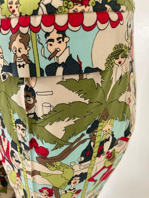 John Galliano Prints Vintage Pants, Rare Trousers, 1999's