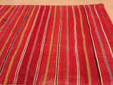 Vintage Moroccan Flat-Weave Rug with Stripes