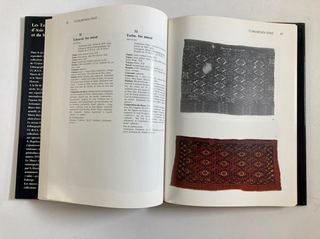 Les Tapis d'Asie Centrale et du Kazakhstan, Rugs of Kazakhstan French Text Book